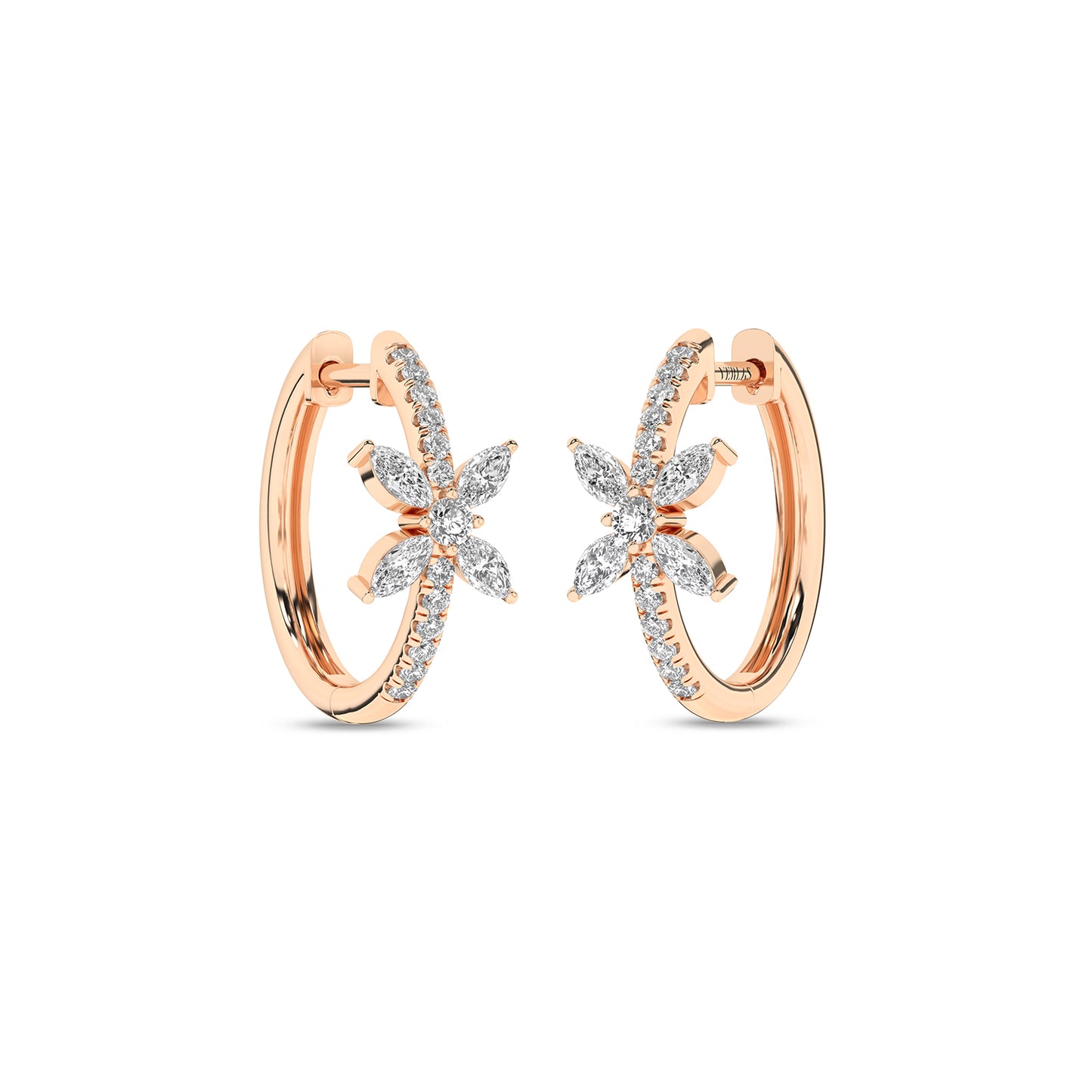 Alyssa Empowered Marquise Hoops