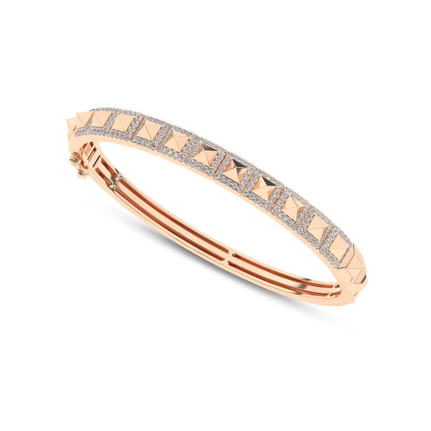 Pyramid Luxe Geometric Bangle