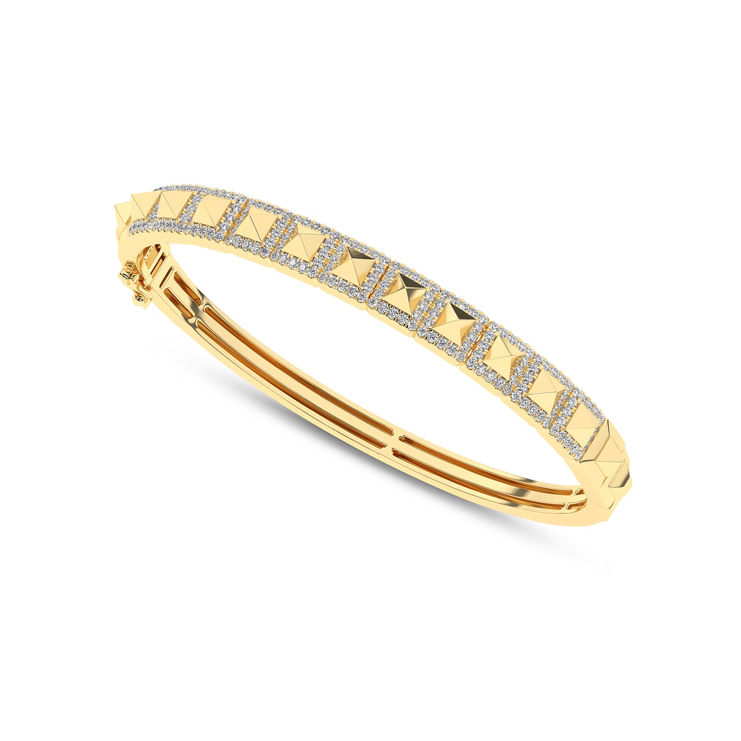 Pyramid Luxe Geometric Bangle