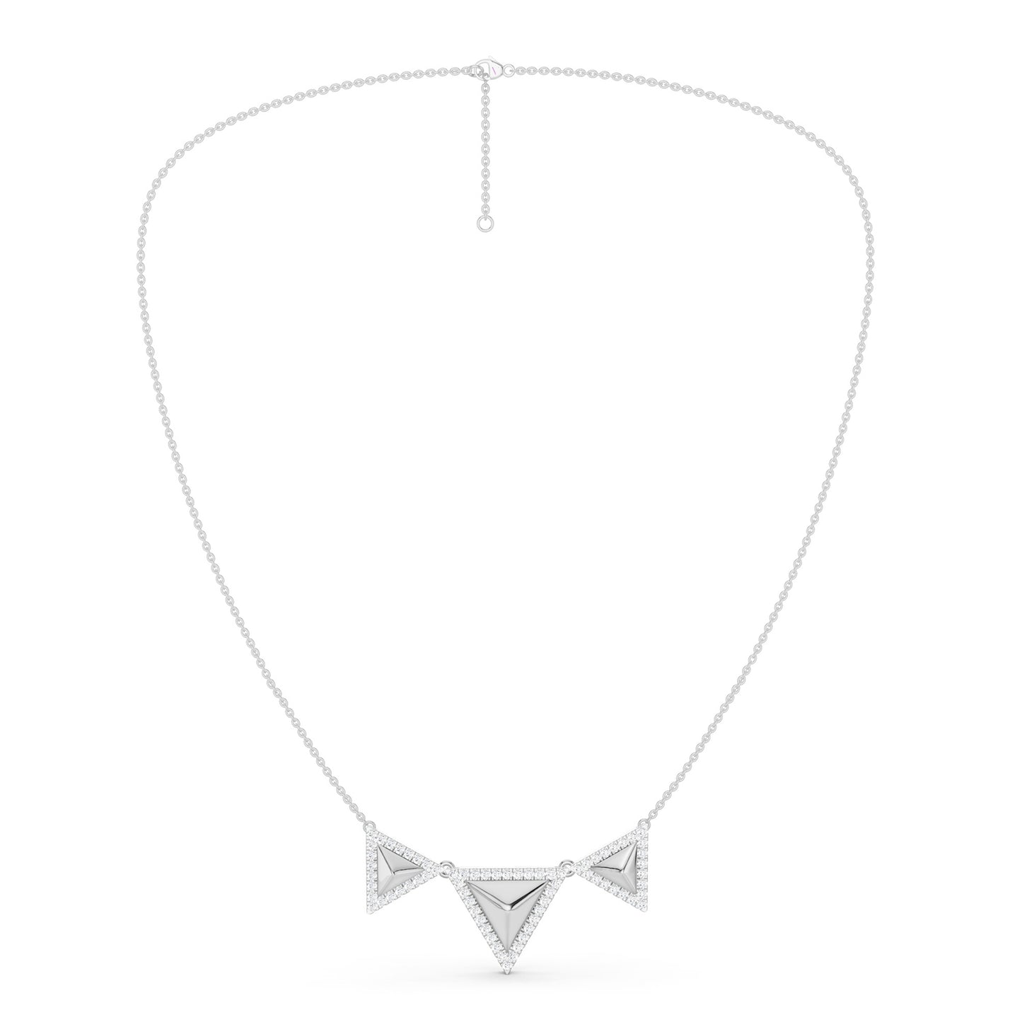 Pyramid Trois Pendant Necklace