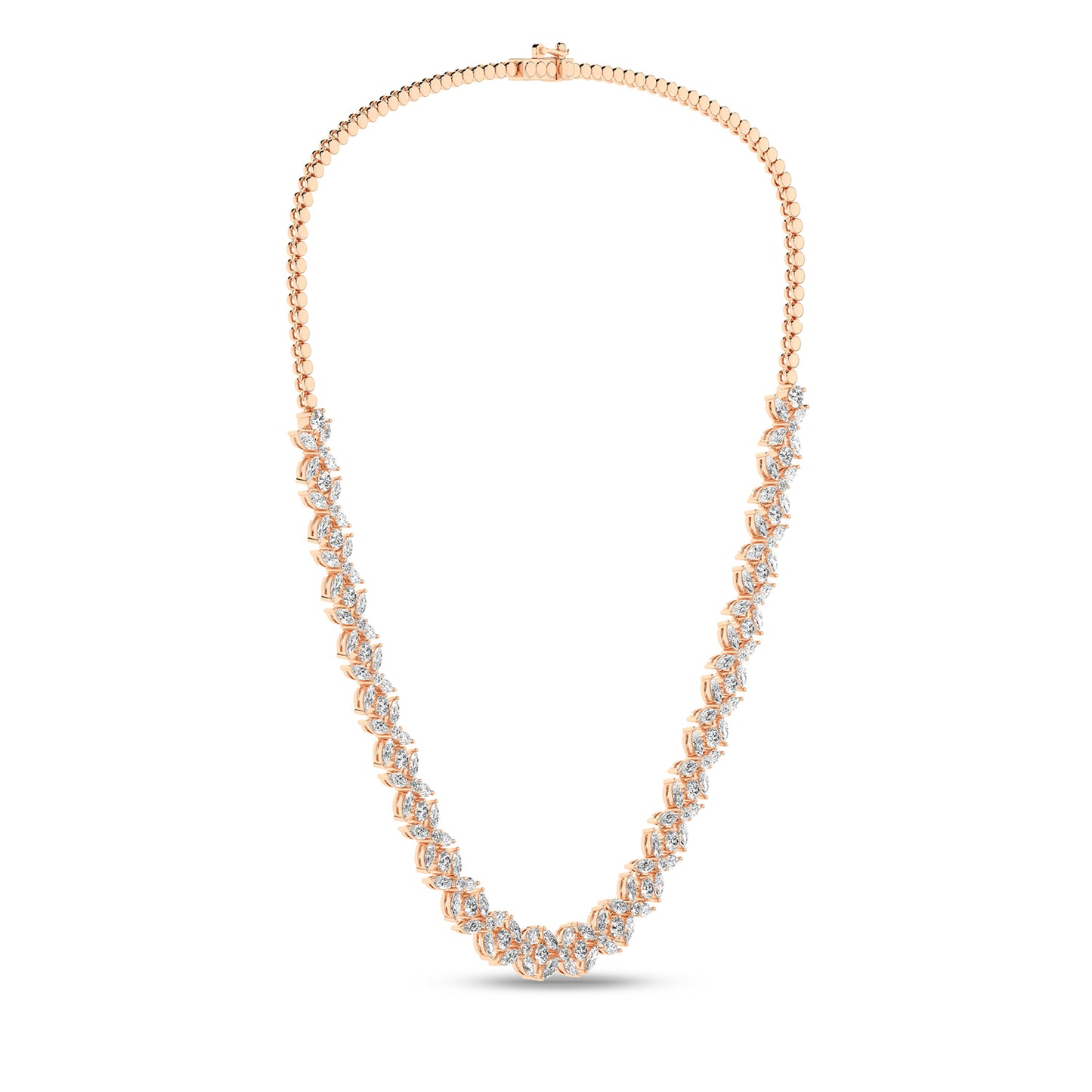 Alyssa Marquise Radiant Tennis Necklace