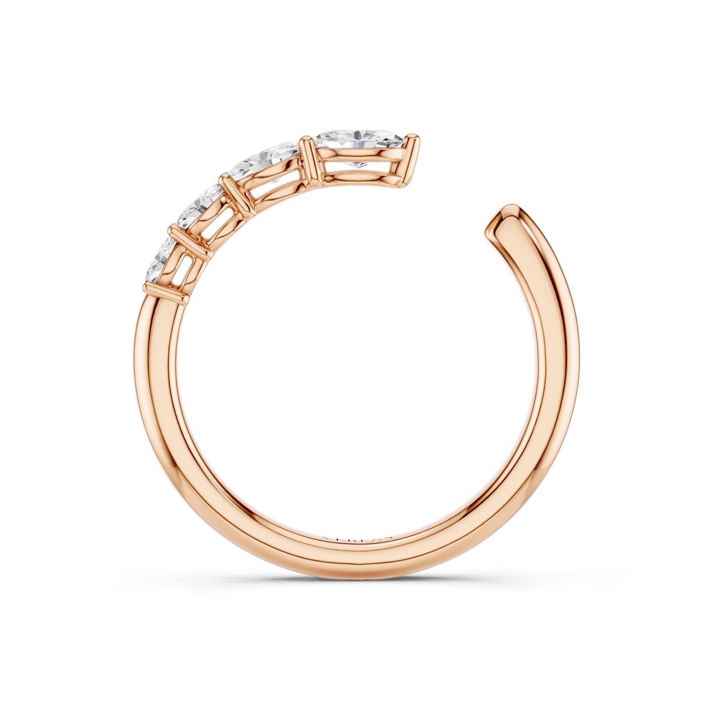 Oval Crescendo Open Ring