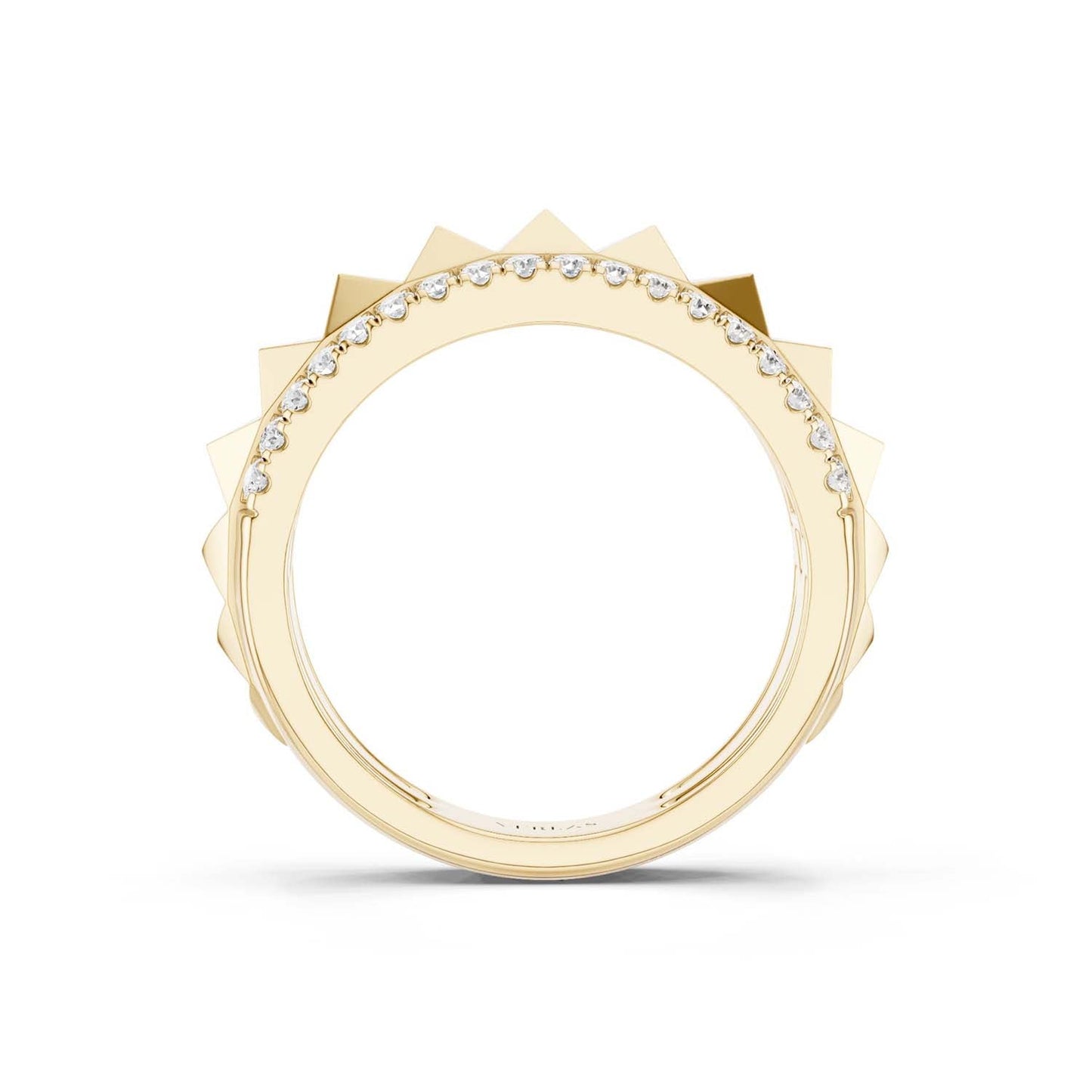 Pyramid Spiked Diamond Band