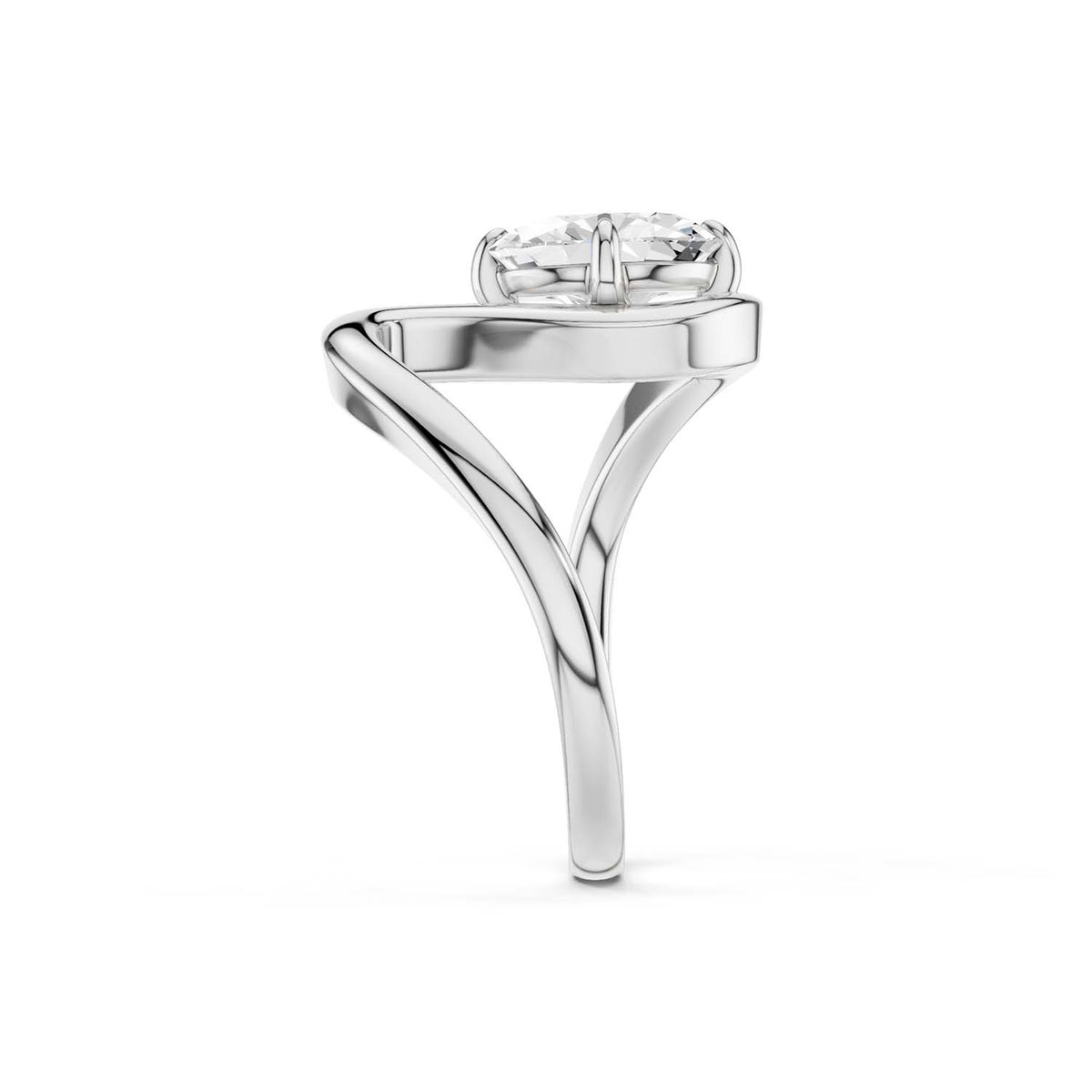 Curved Shank Ellipse Ring – Verlas