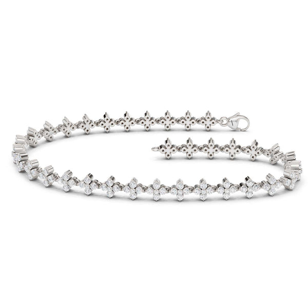 Alyssa Blossom Tennis Bracelet (Natural)