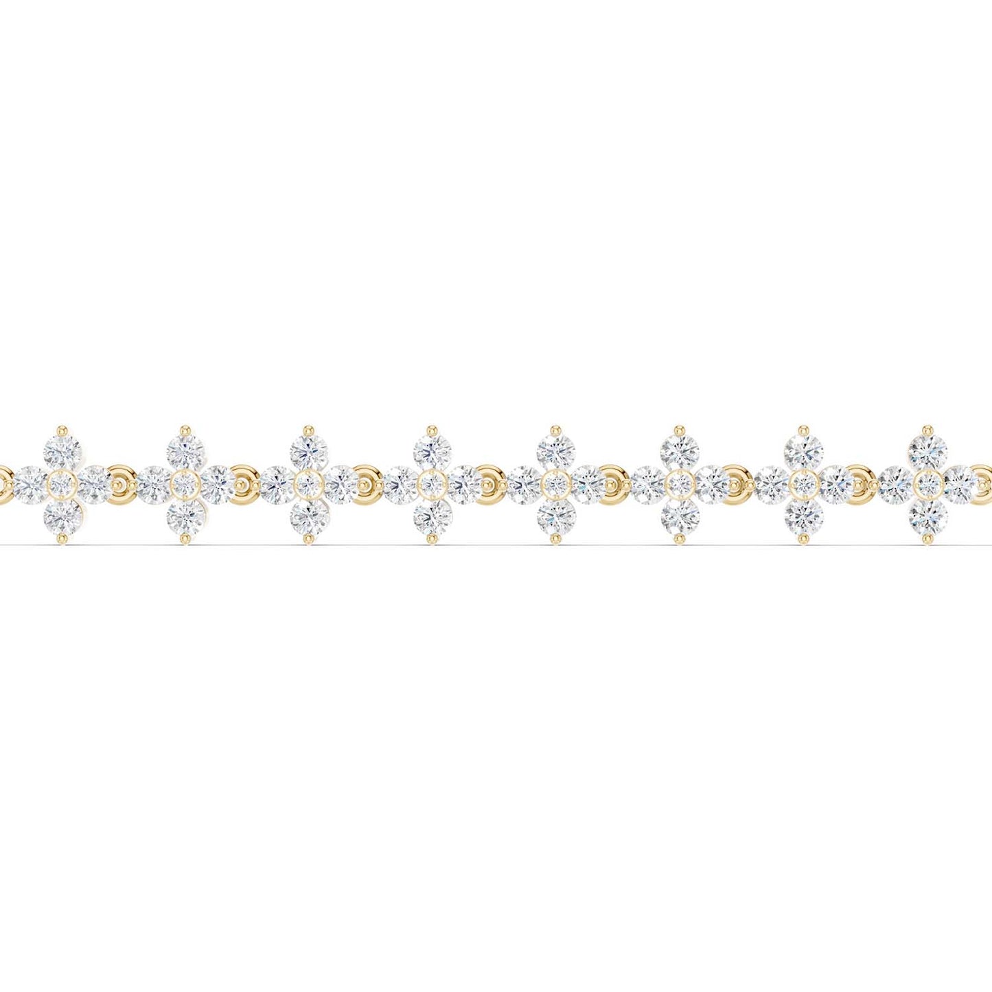 Alyssa Blossom Tennis Bracelet (Natural)