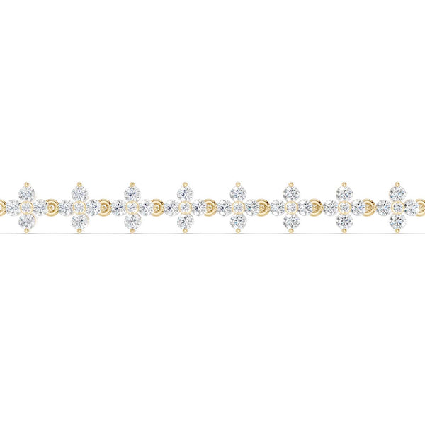 Alyssa Blossom Tennis Bracelet (Natural)
