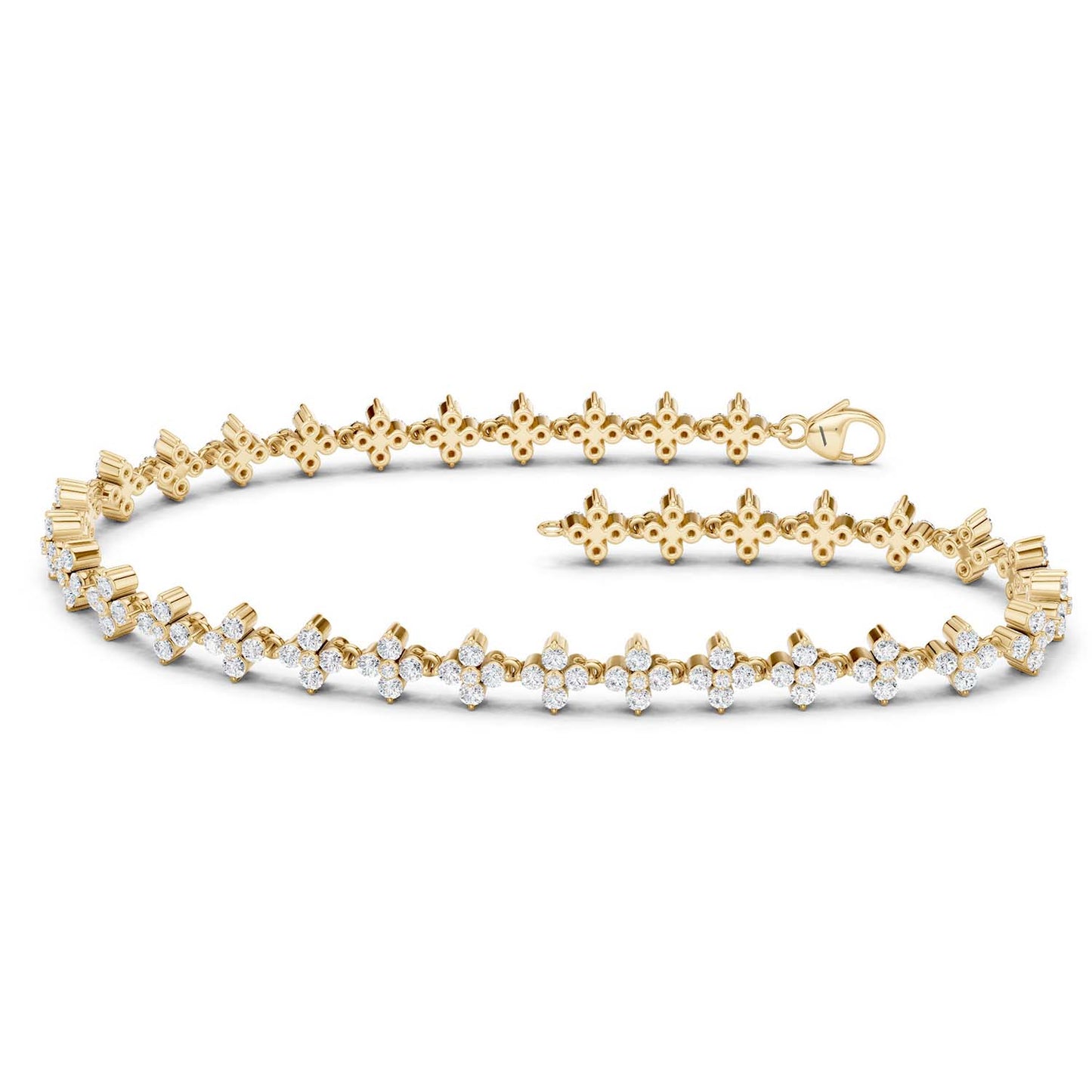 Alyssa Blossom Tennis Bracelet (Natural)