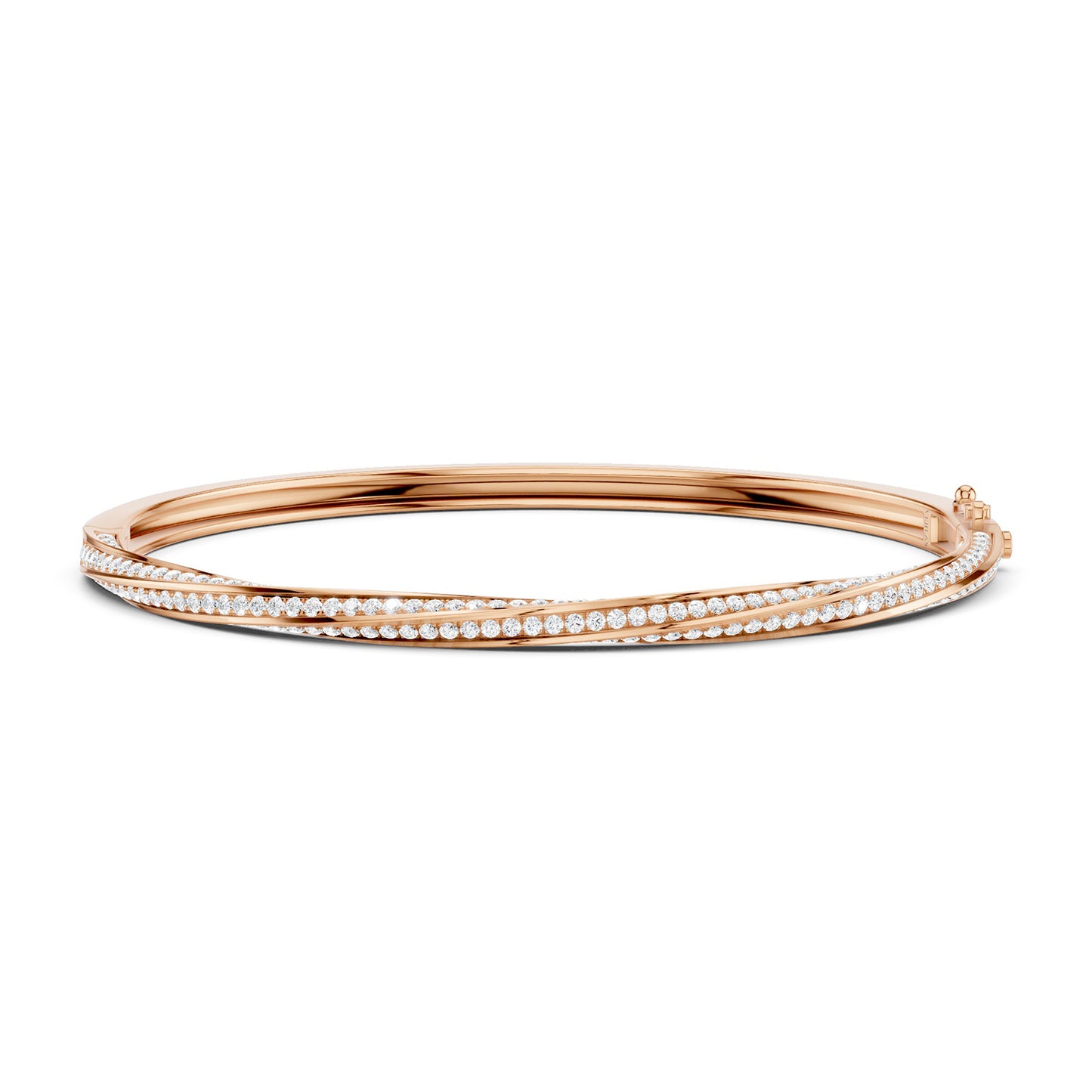 Swirl Diamond Bangle