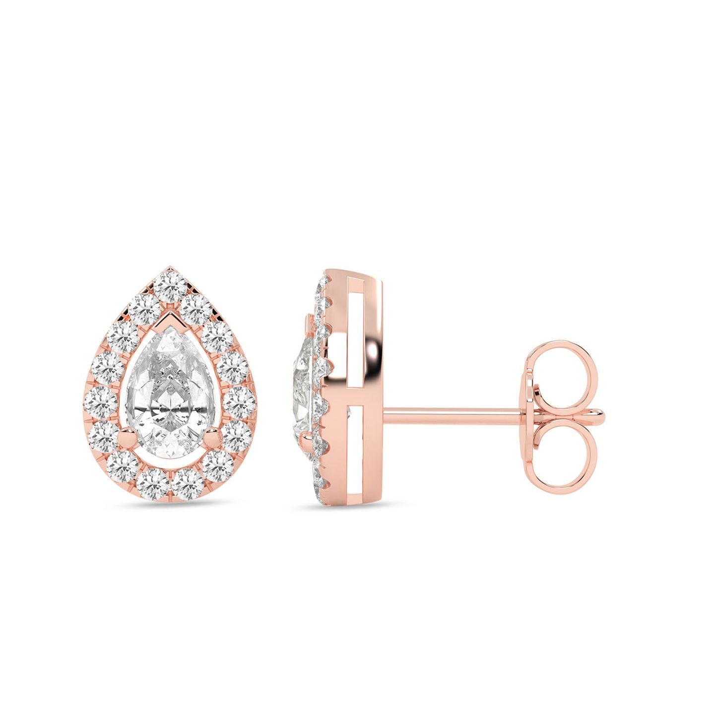 Dewdrop Halo Studs