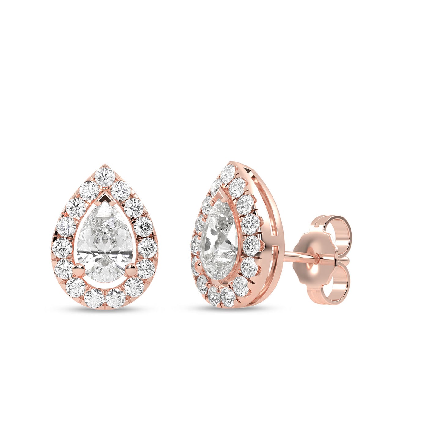 Dewdrop Halo Studs