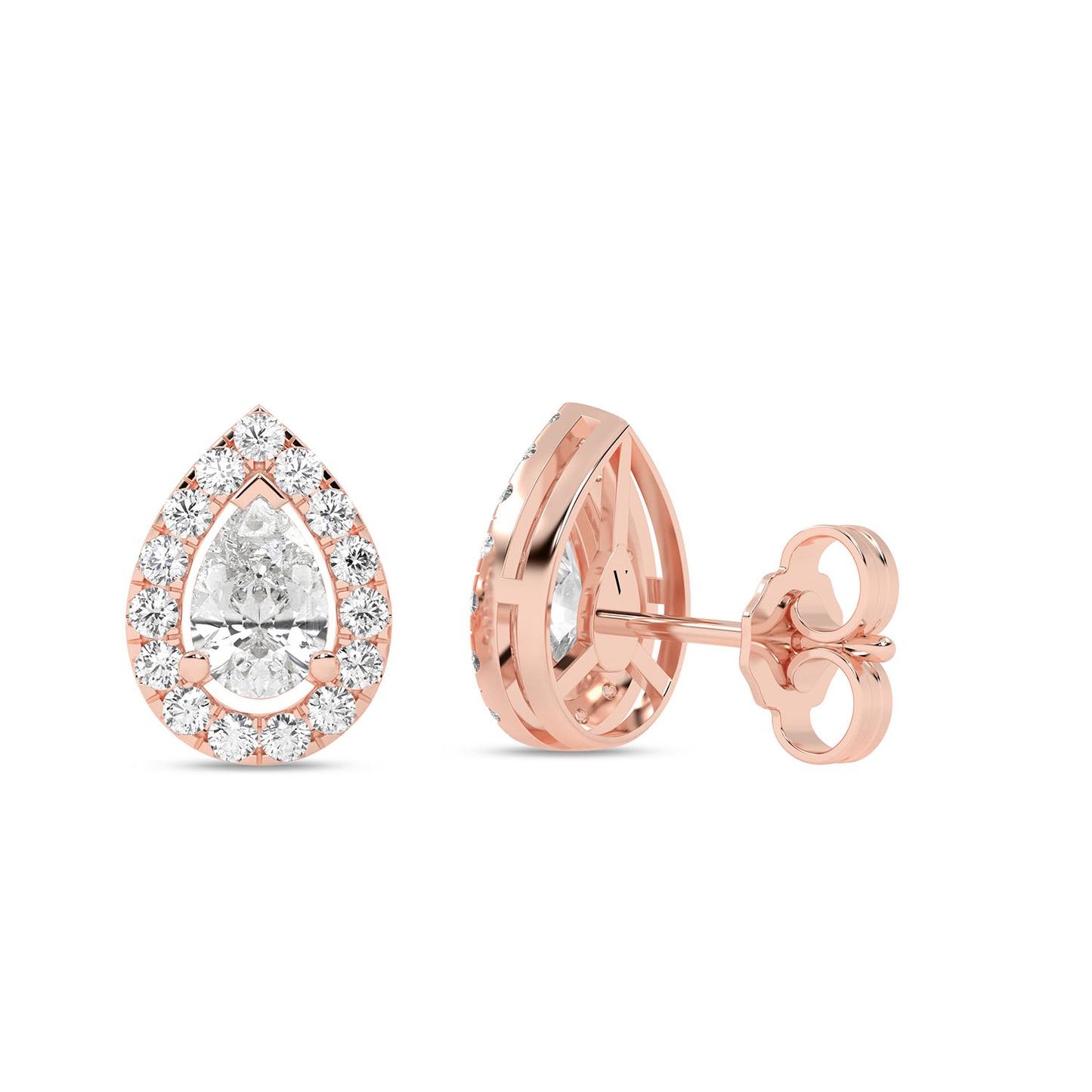 Dewdrop Halo Studs