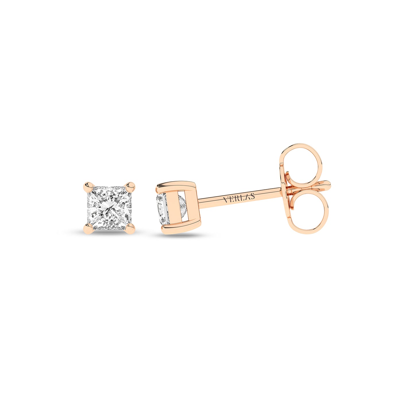 Princess Solitaire Studs