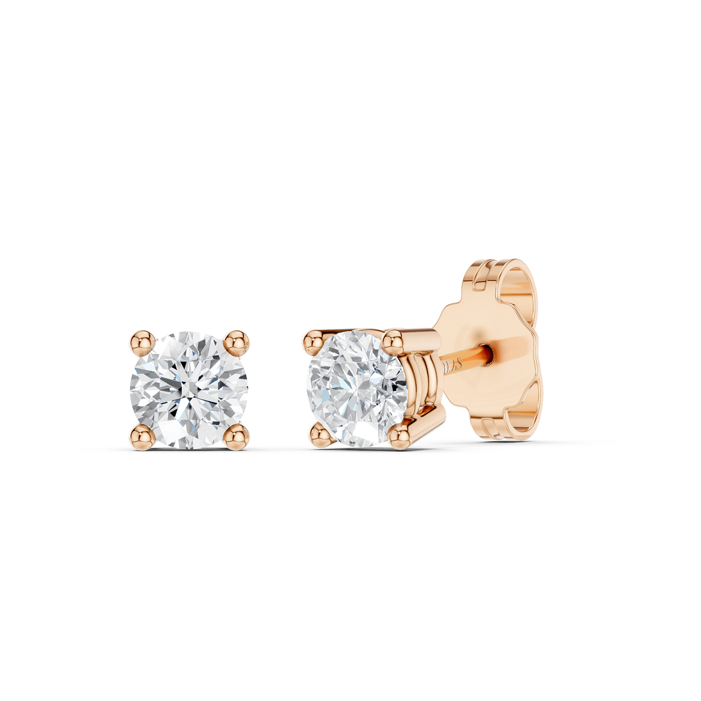Round Solitaire Studs Small