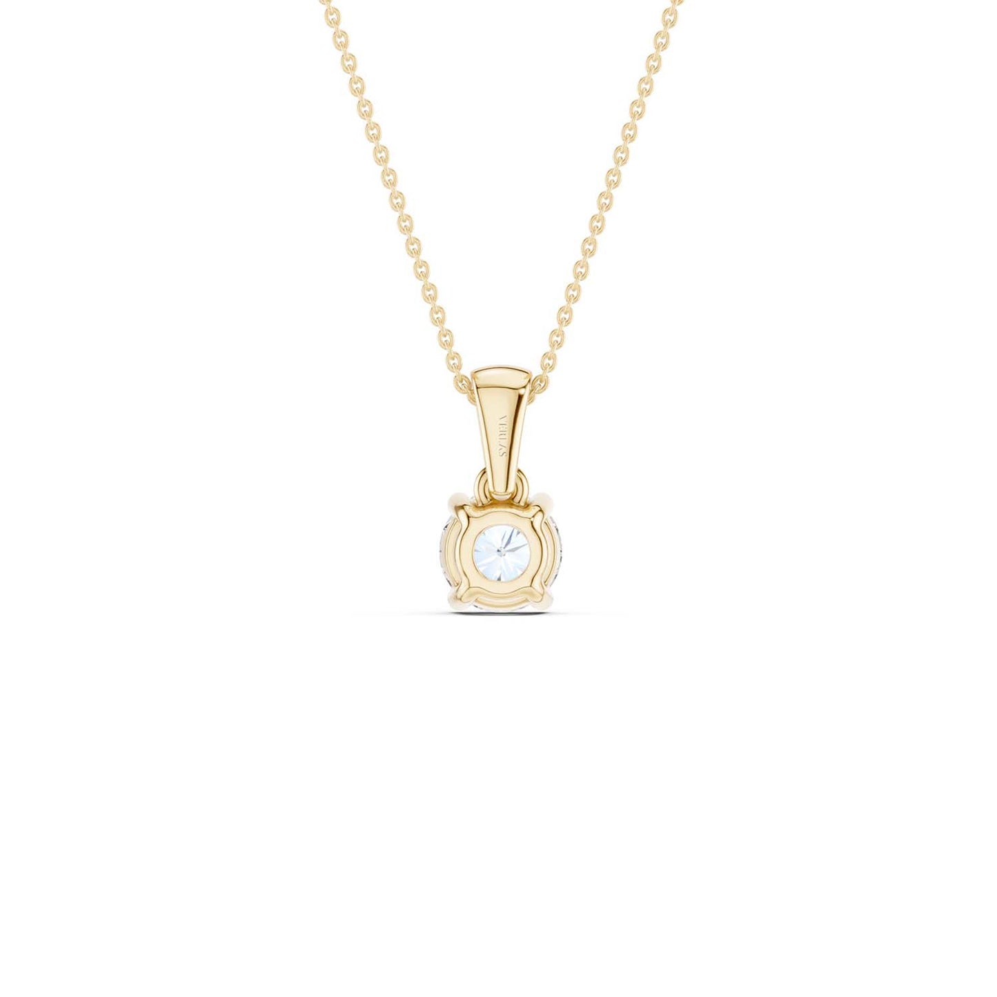 Round Solitaire Pendant