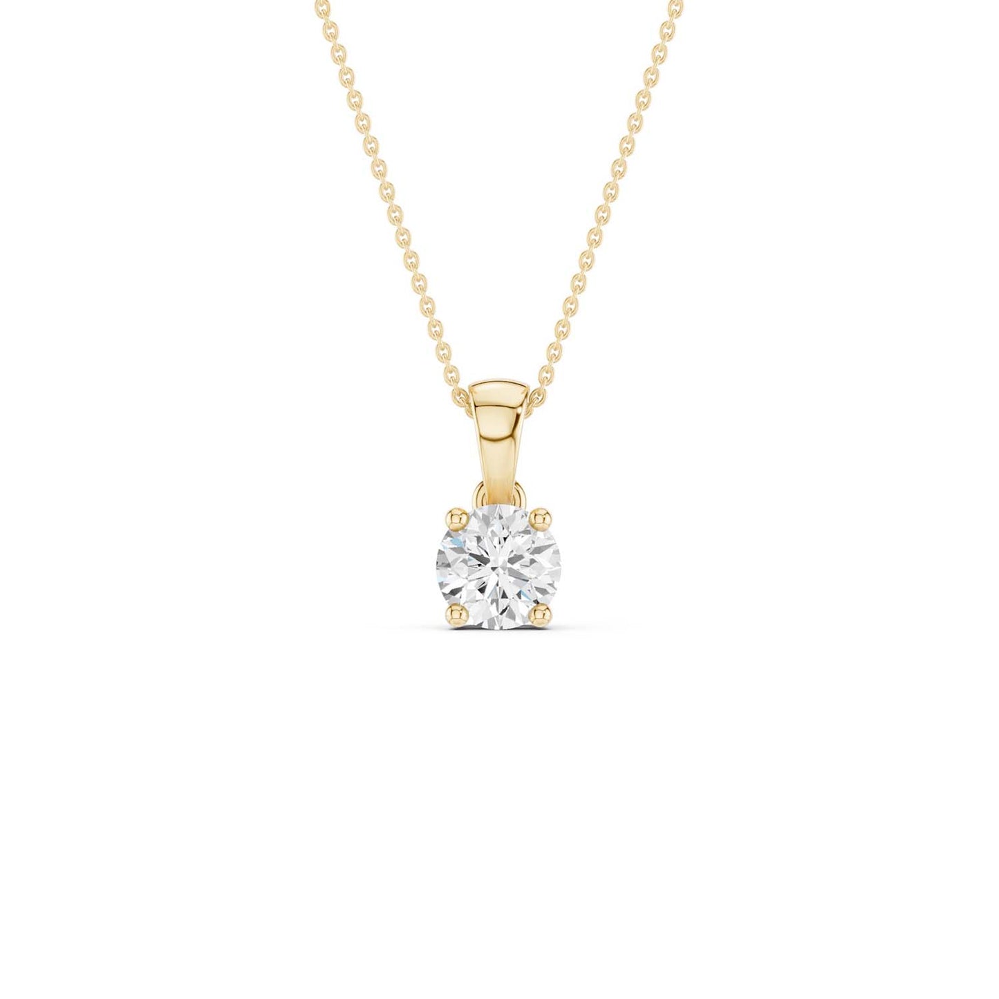 Round Solitaire Pendant