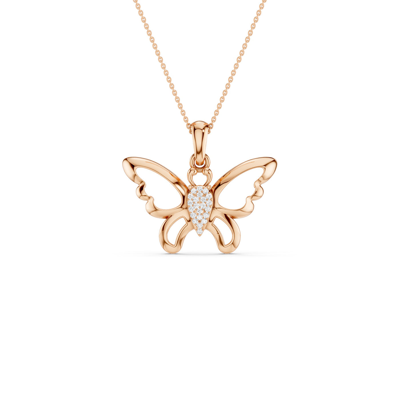 Butterfly Flutter Silhouette Pendant