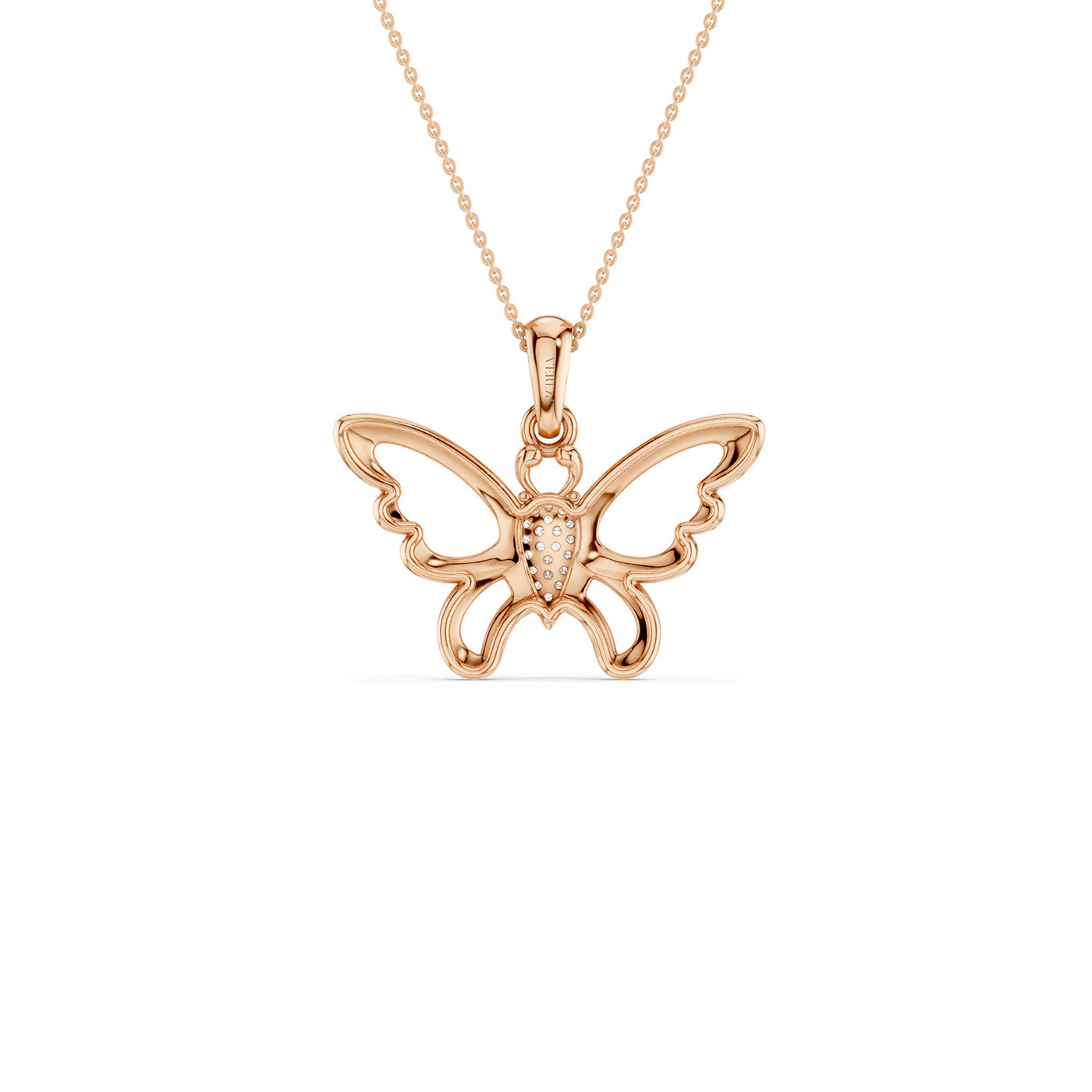Butterfly Flutter Silhouette Pendant