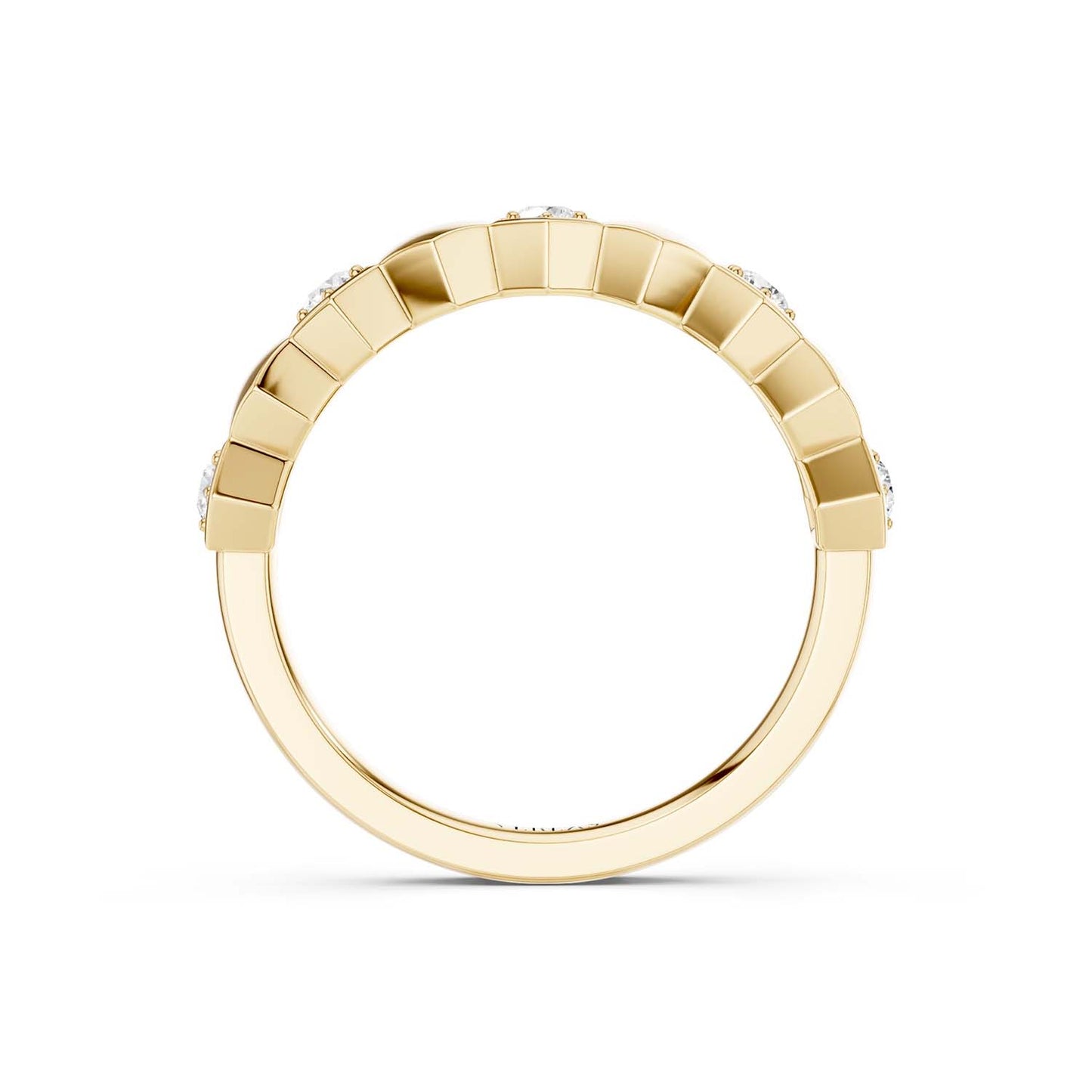 Alternating Diamonds Hexagon Band