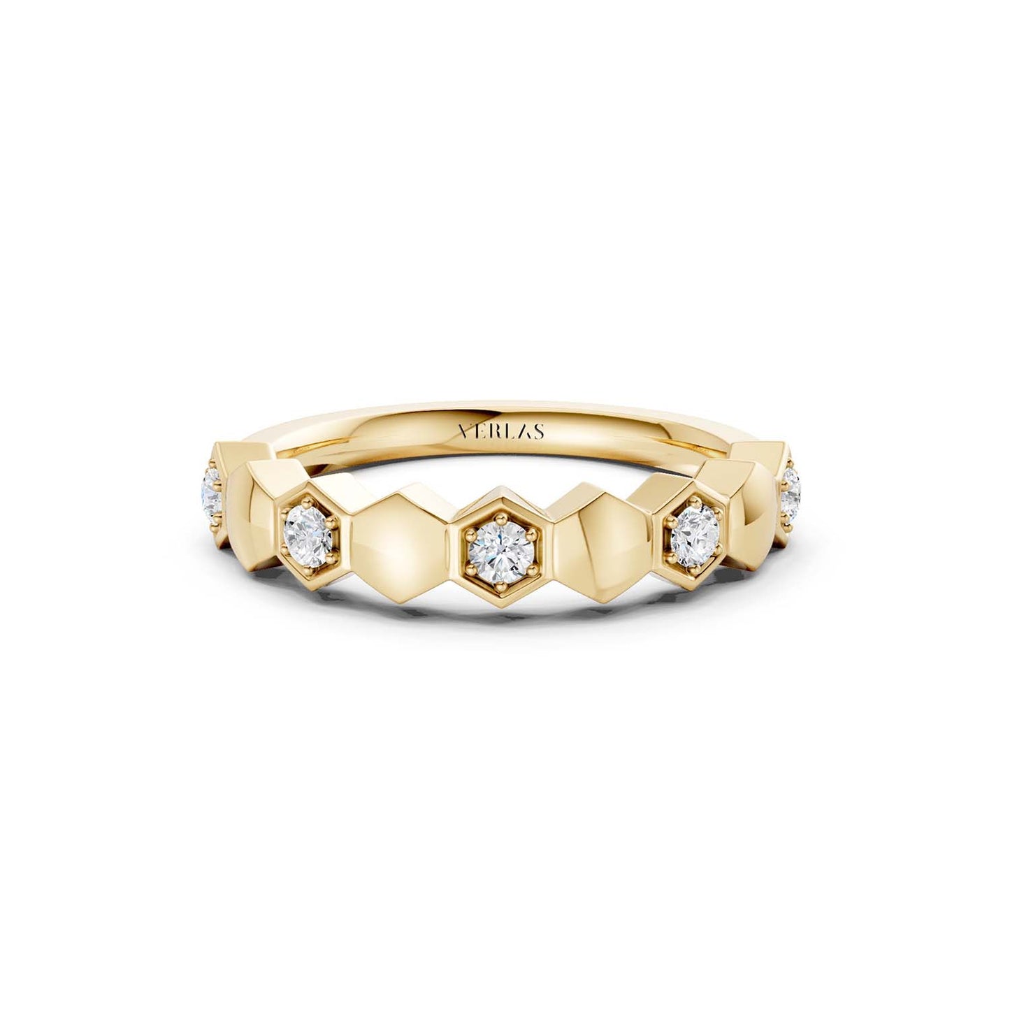 Alternating Diamonds Hexagon Band