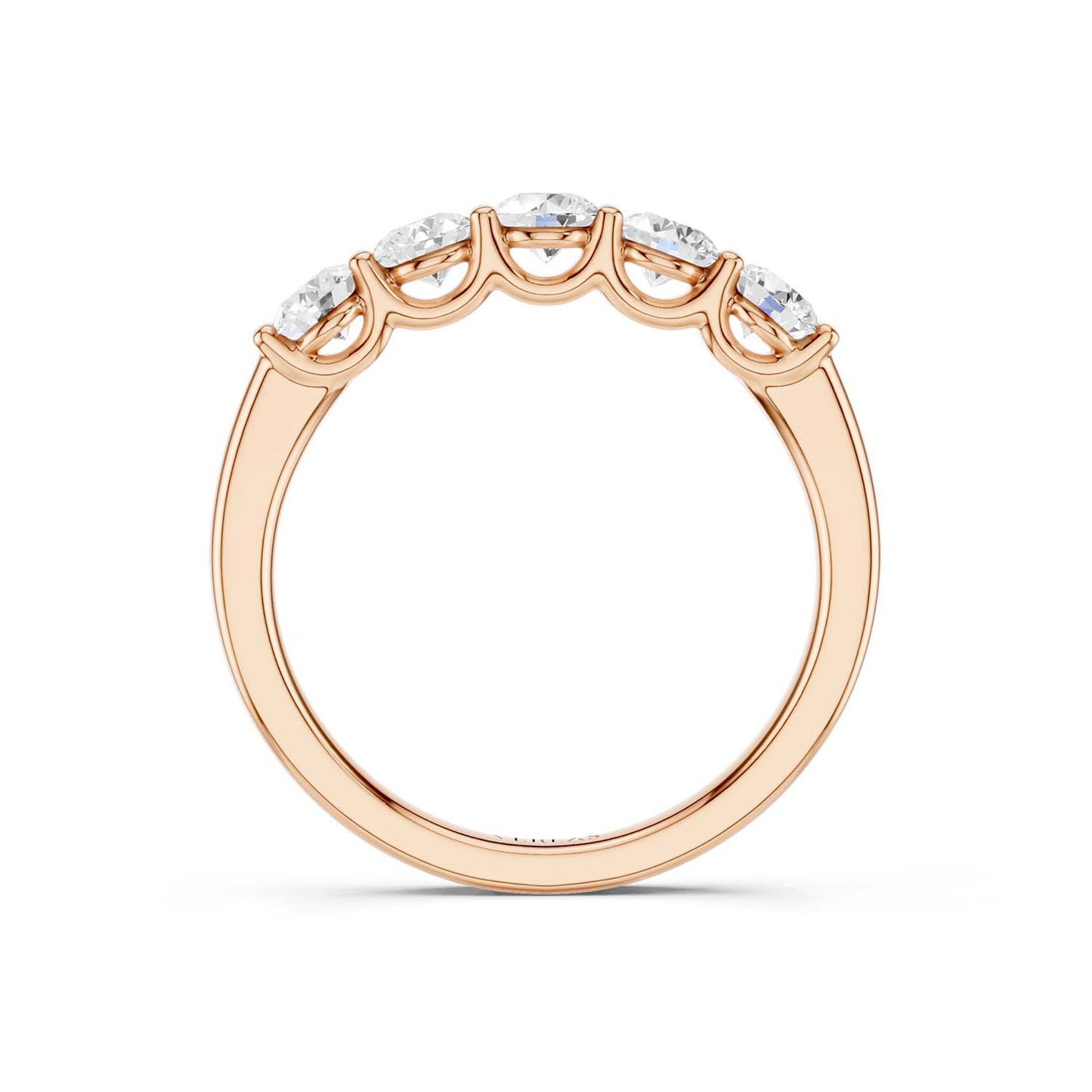 5-Stone Keepsake Round Vows