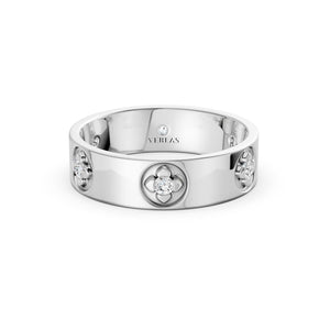 La Fleur 5.10mm 6-Diamonds Round Band