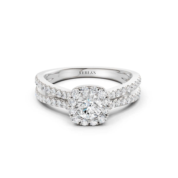 Unified Iconic Round-Princess Halo Ring