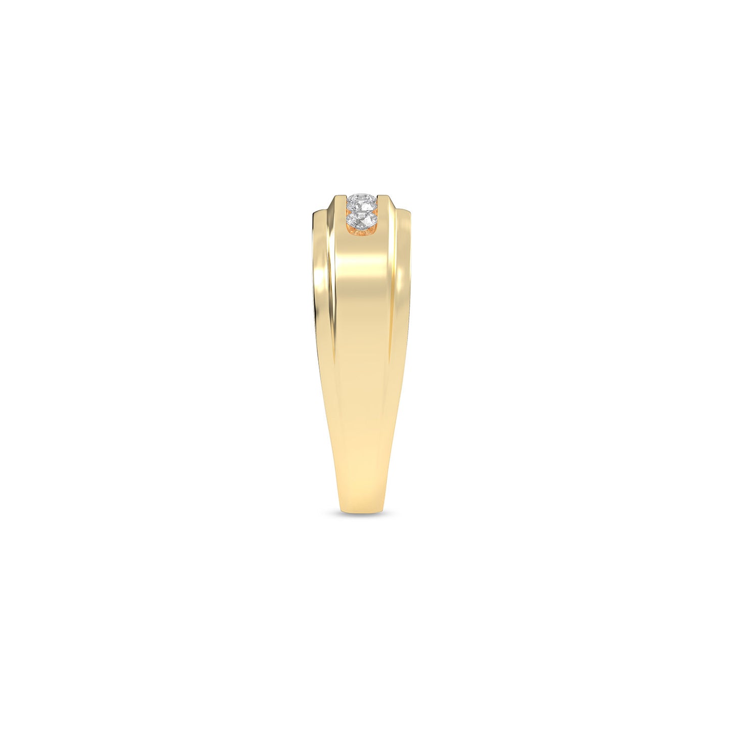 1-Trail Nick-Set Round Diamonds 7.40mm Band