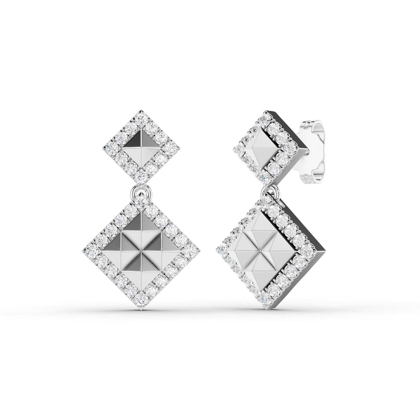 Pyramid Luxe Geometric Contour Earrings