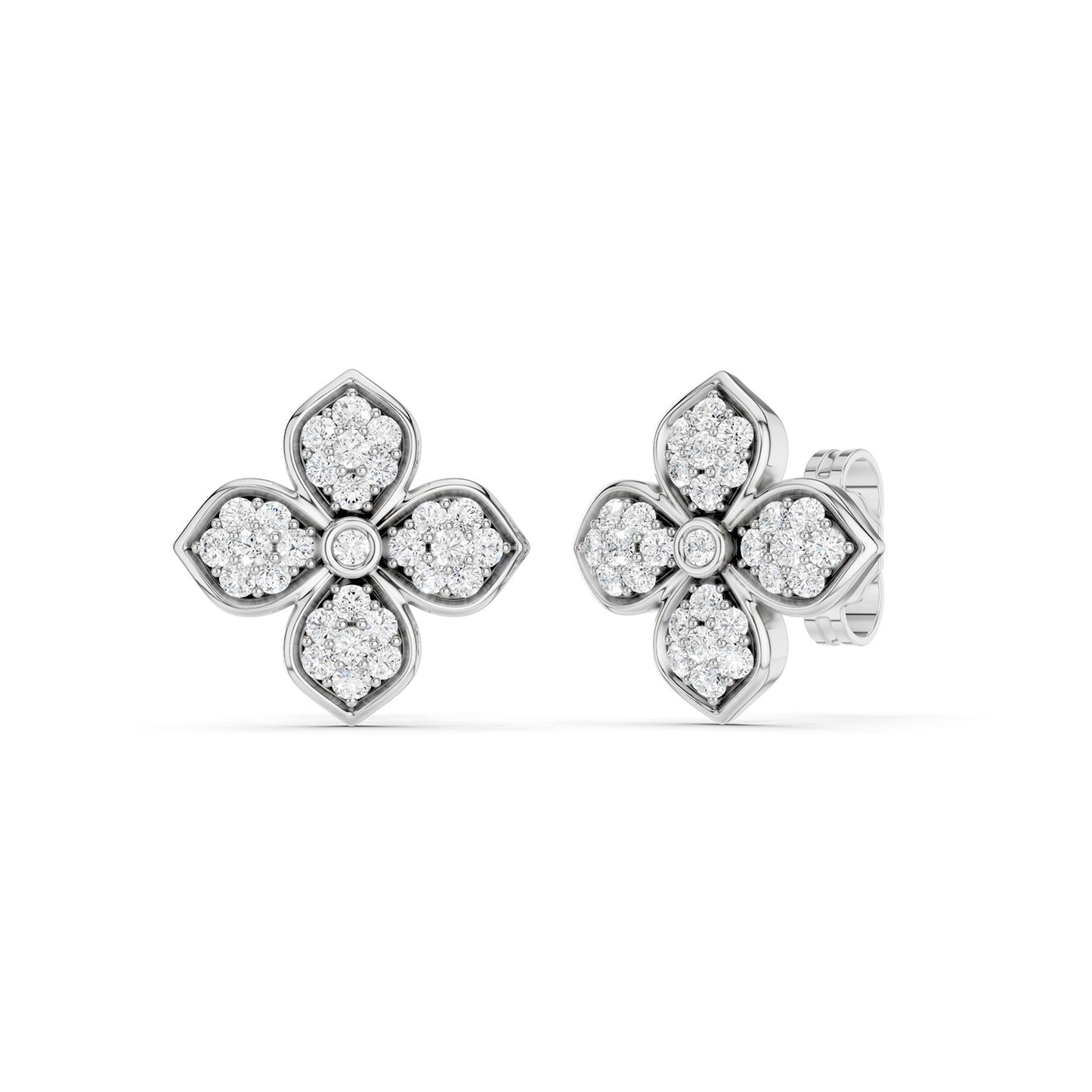 La Fleur Diamond Radiant Studs