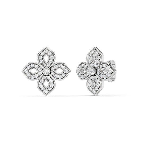 La Fleur Diamond Silhouette Studs