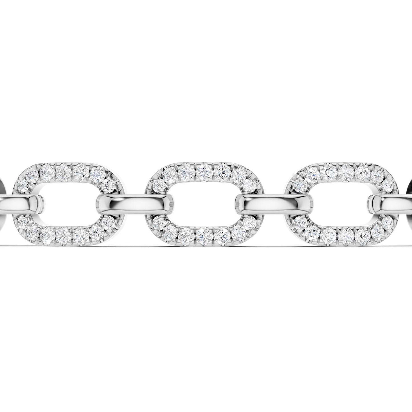 Together Forever 5-Diamond Links Bolo Bracelet