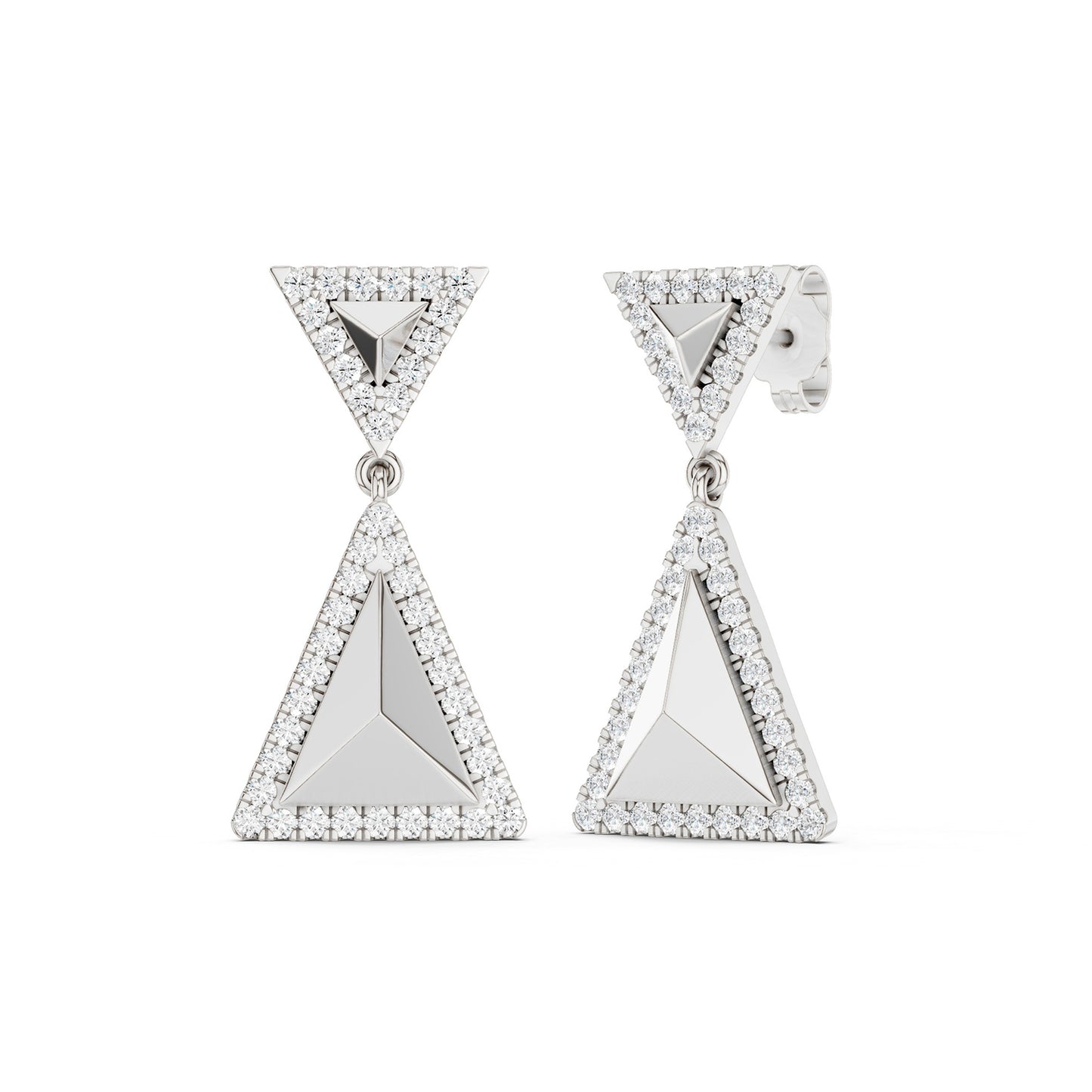 Pyramid Luxe Contour Earrings