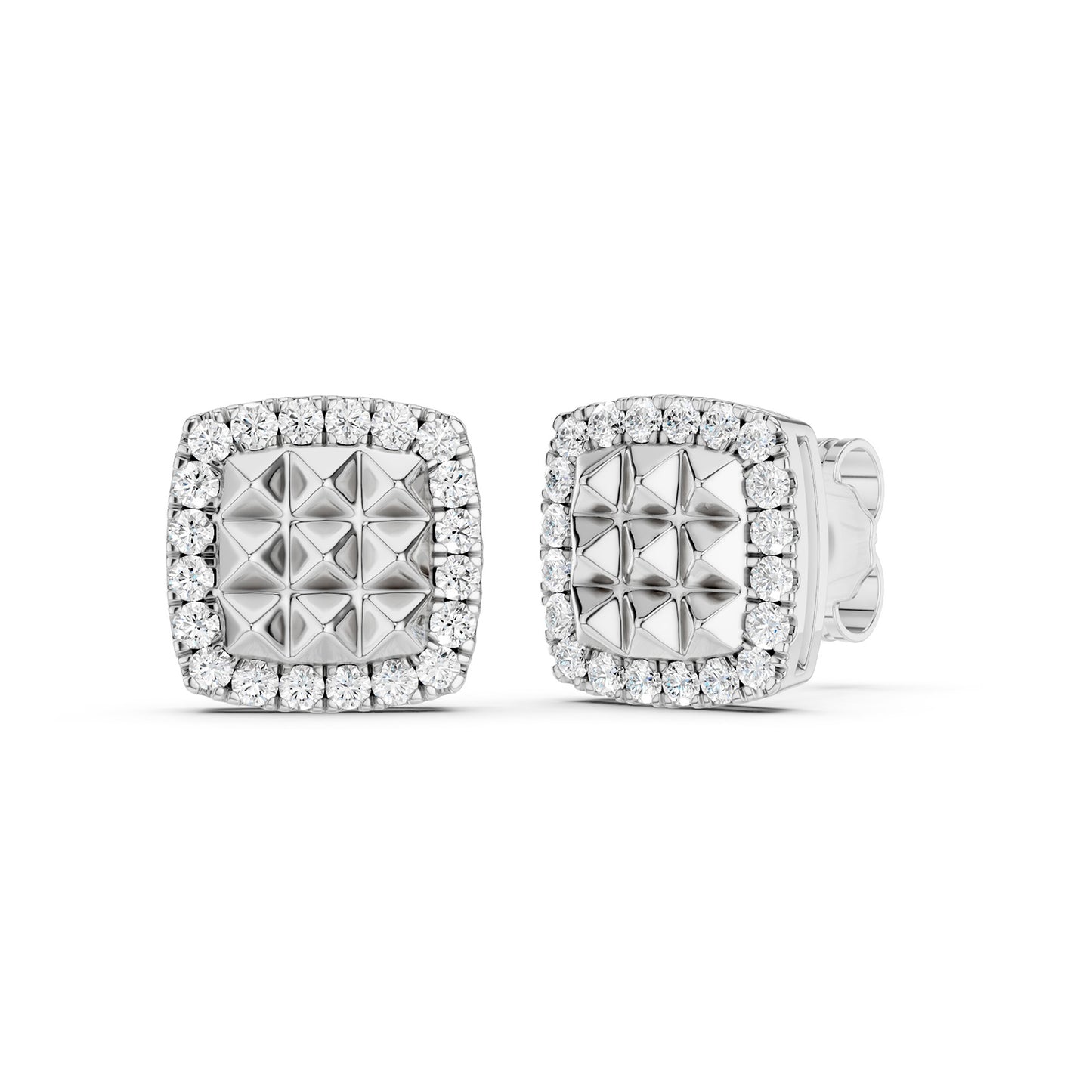 Pyramid Radiant Diamond Studs