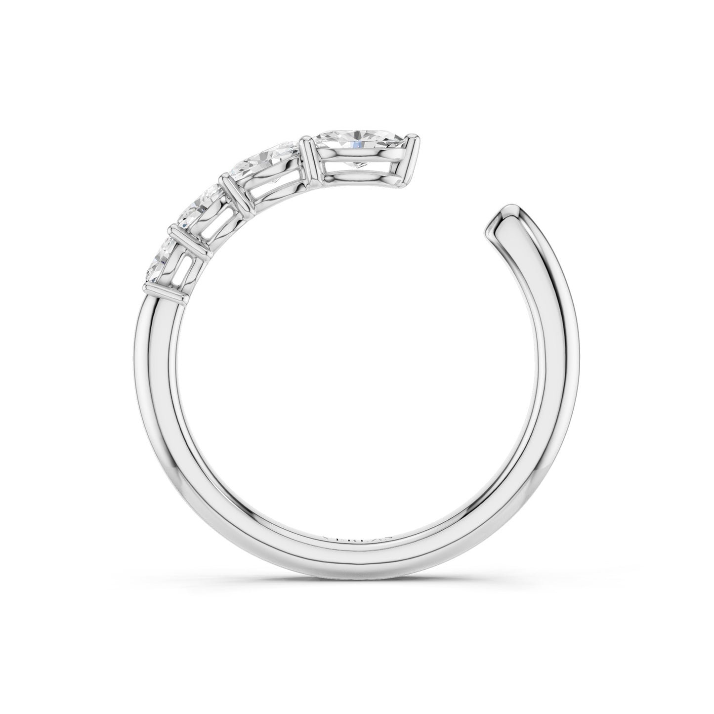 Oval Crescendo Open Ring