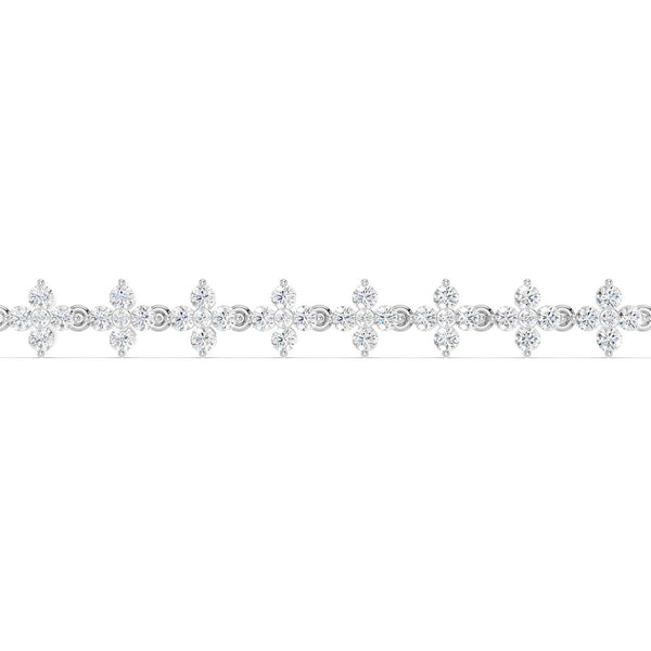 Alyssa Blossom Tennis Bracelet (Natural)