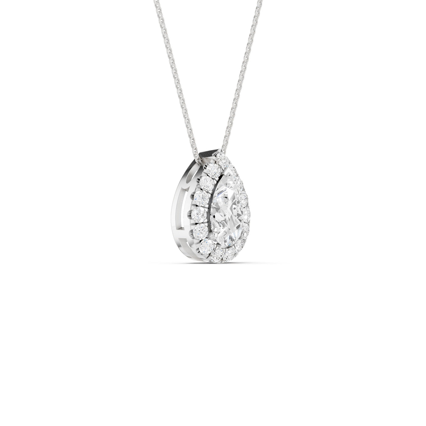 Dewdrop Halo Necklace