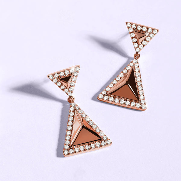 Pyramid Luxe Contour Earrings