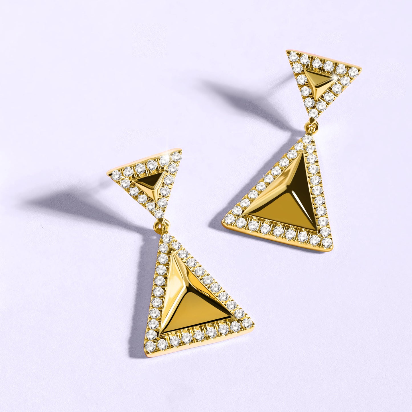 Pyramid Luxe Contour Earrings