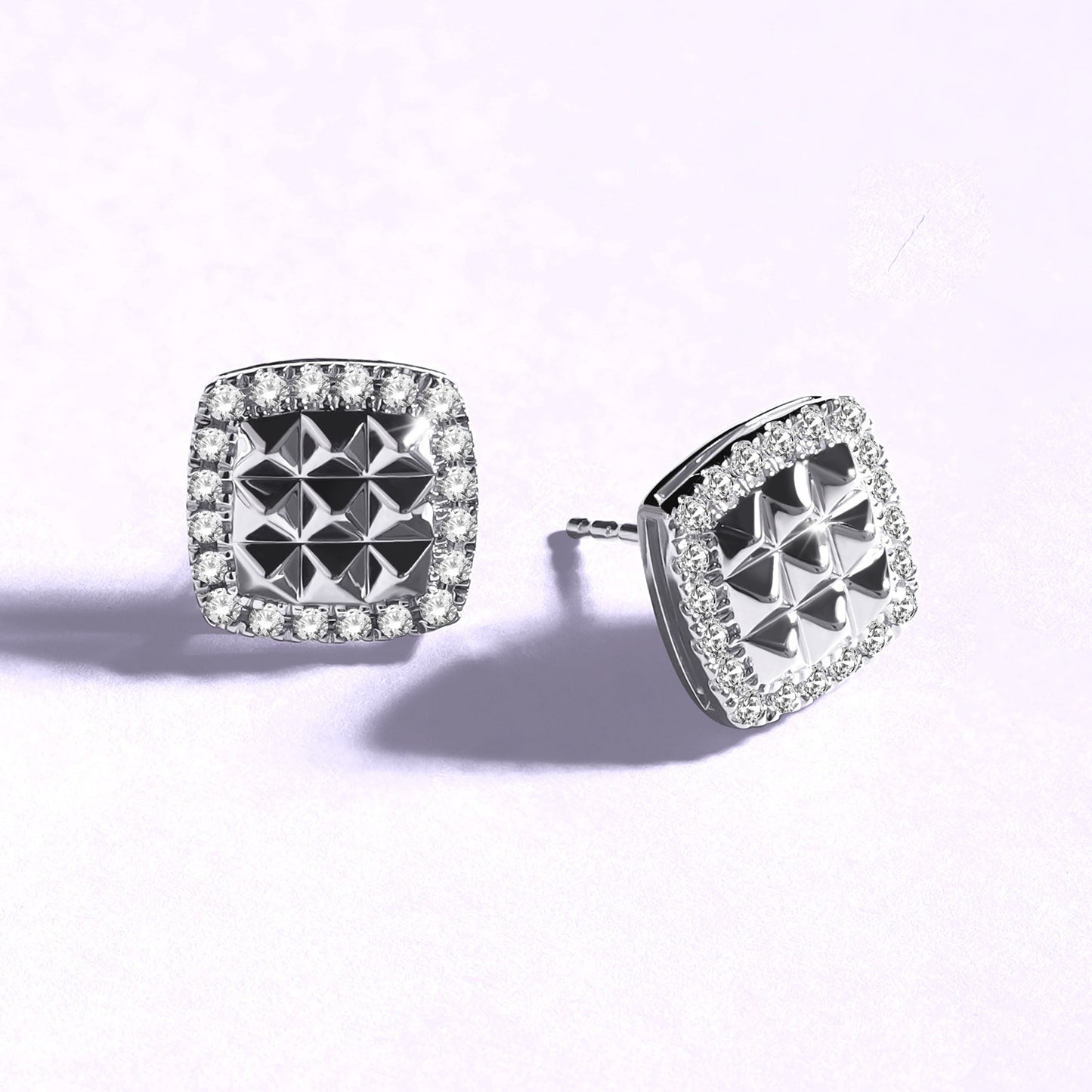 Pyramid Radiant Diamond Studs