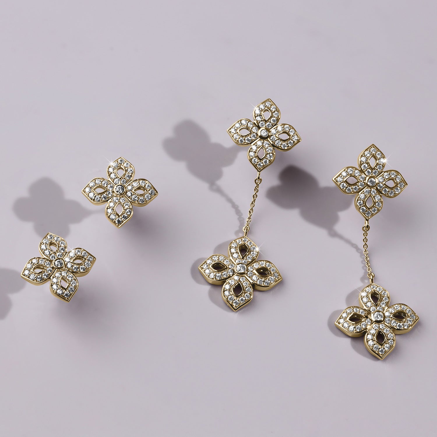 La Fleur Diamond Silhouette Studs
