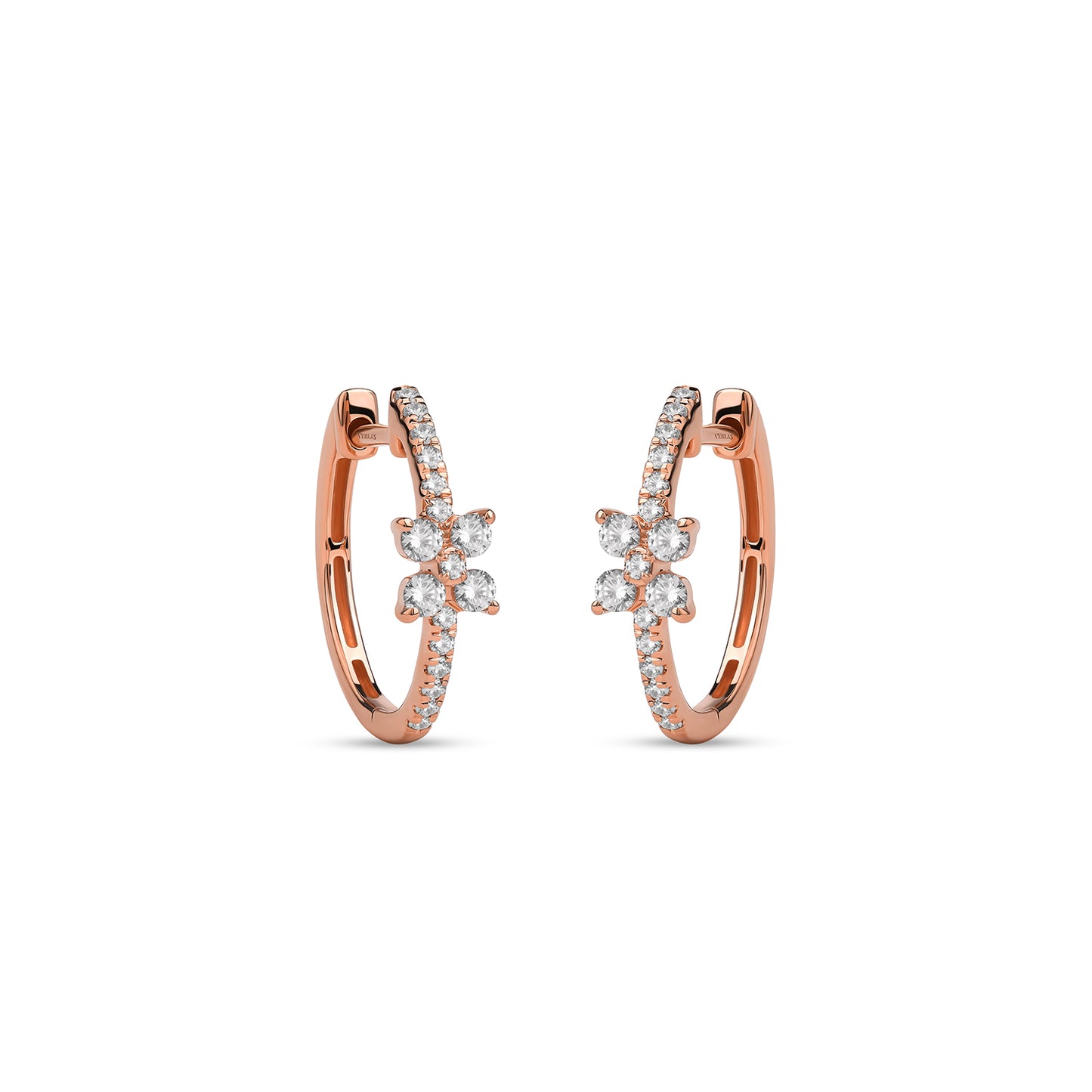 Alyssa Empowered Floral Statement Hoops