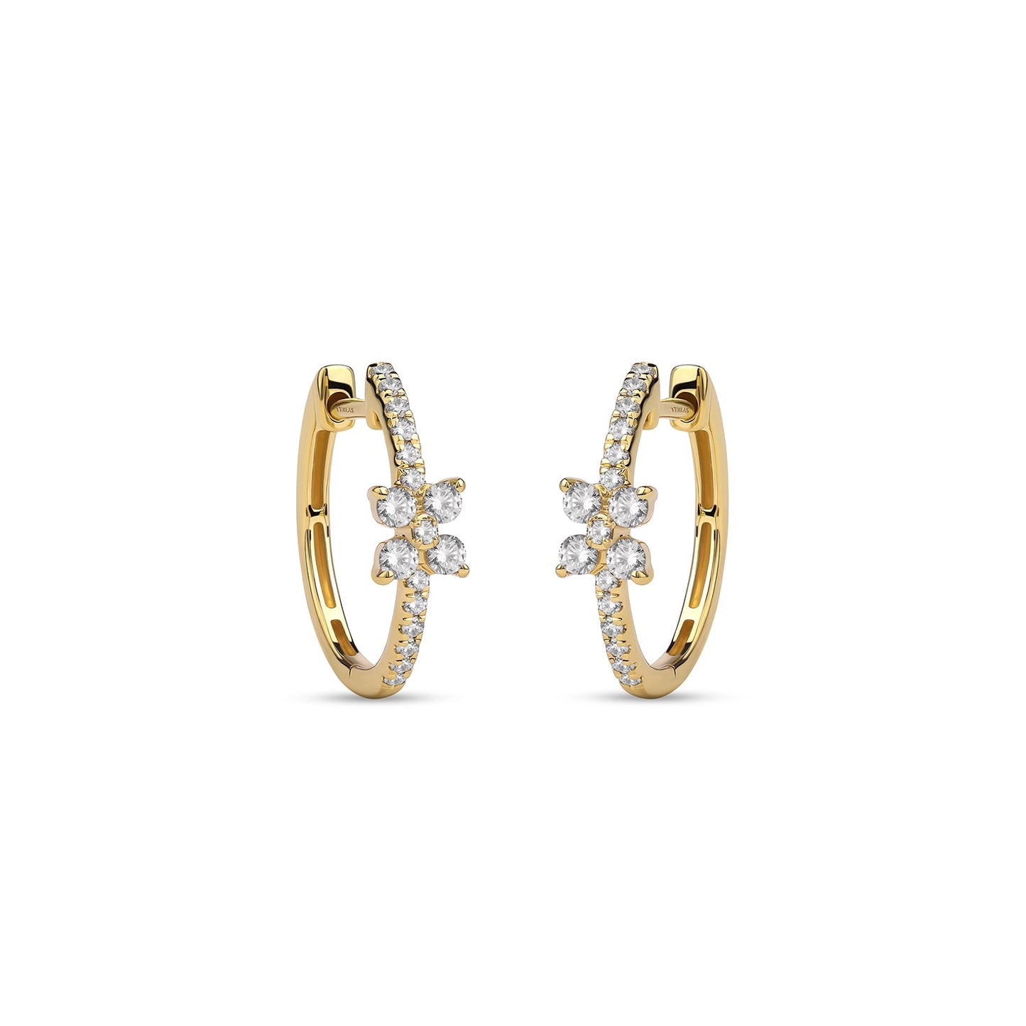 Alyssa Empowered Floral Statement Hoops