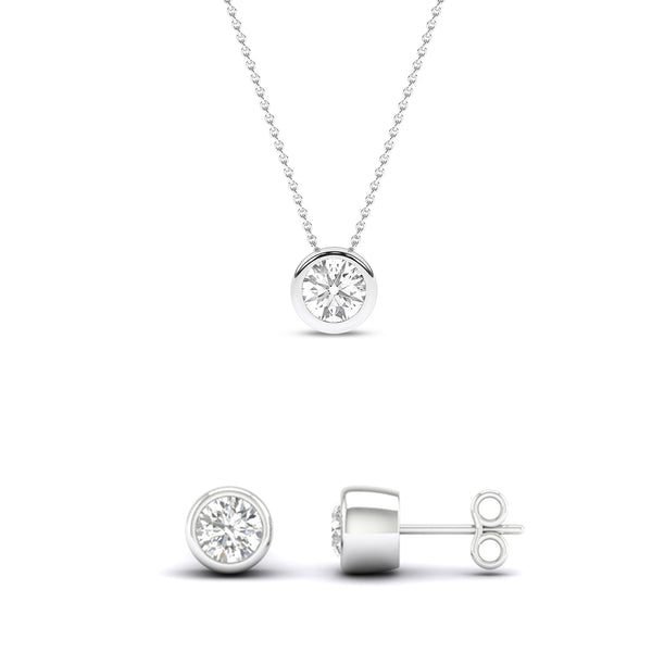 Encompassing Round Diamond Set (2 Pcs.)