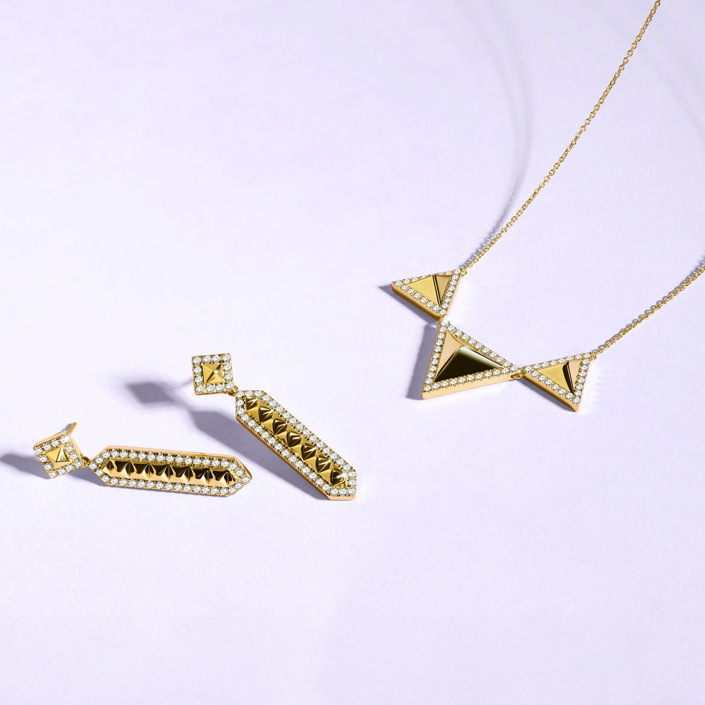 Pyramid Trois Pendant Necklace