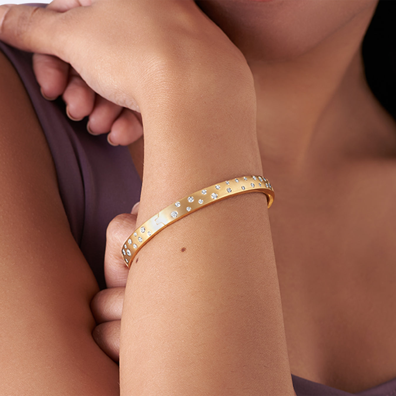 Sky Geo Stretch Bangle