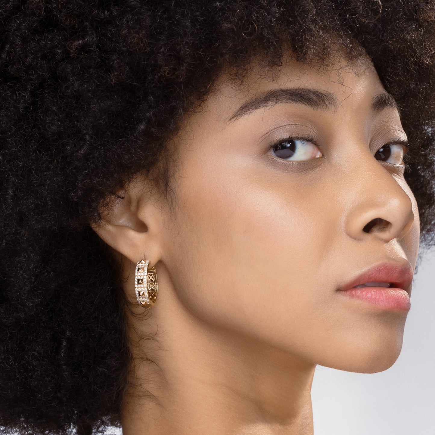 Pyramid Luxe Geometric Huggies