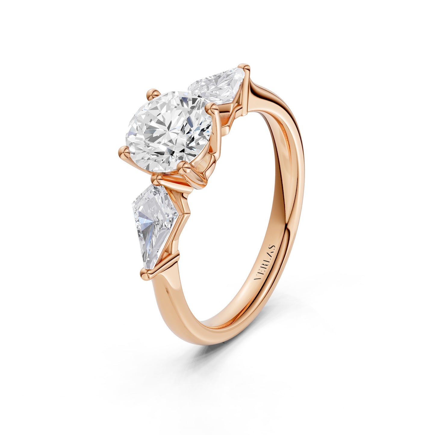 Round - Kite Trinity Diamond Ring