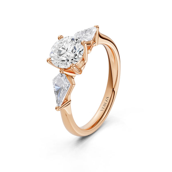 Round - Kite Trinity Diamond Ring