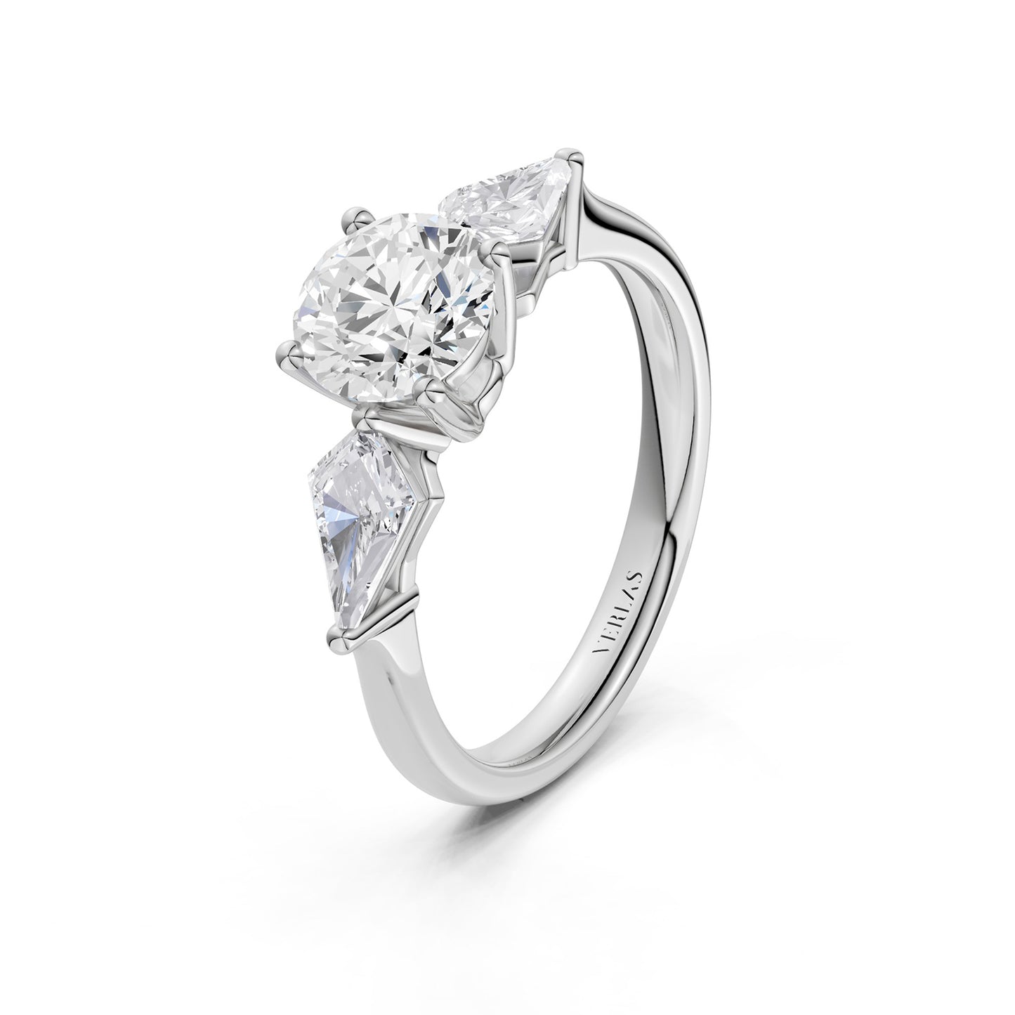 Round - Kite Trinity Diamond Ring